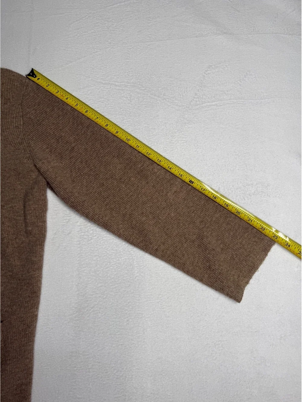 J.Crew Women’s XS Long Open Cardigan Brown Merino Wool Alpaca Blend Pockets